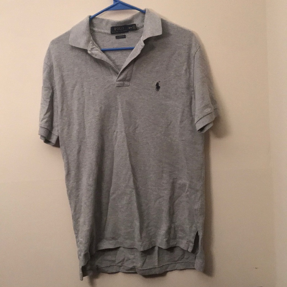 Grey polo collar shirt!